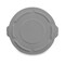 Rubbermaid Commercial BRUTE 26.75 in. Self-Draining Flat Top Lids for 55-Gallon Round Containers - Gray